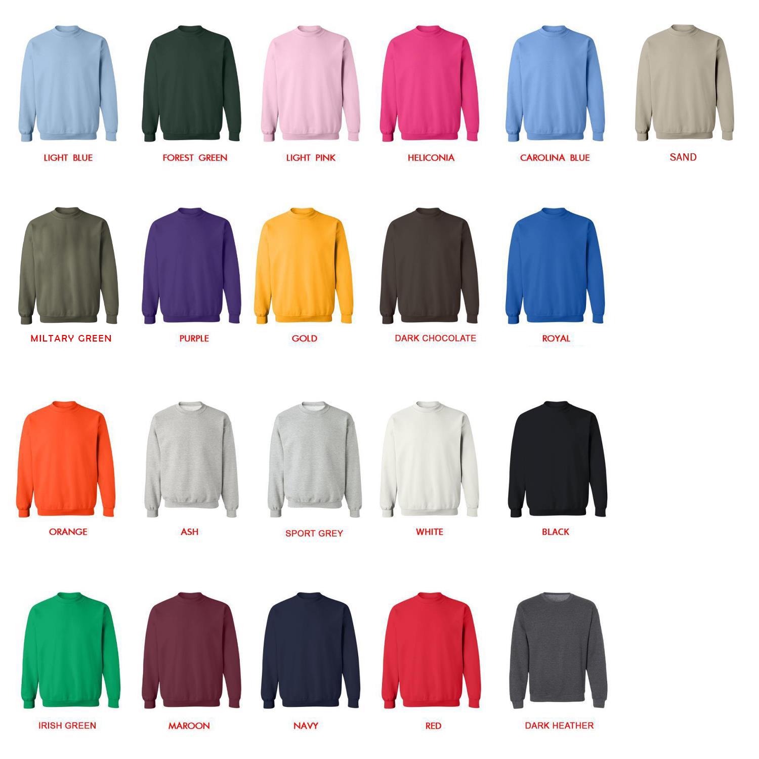sweatshirt color chart - Saiki K Merch