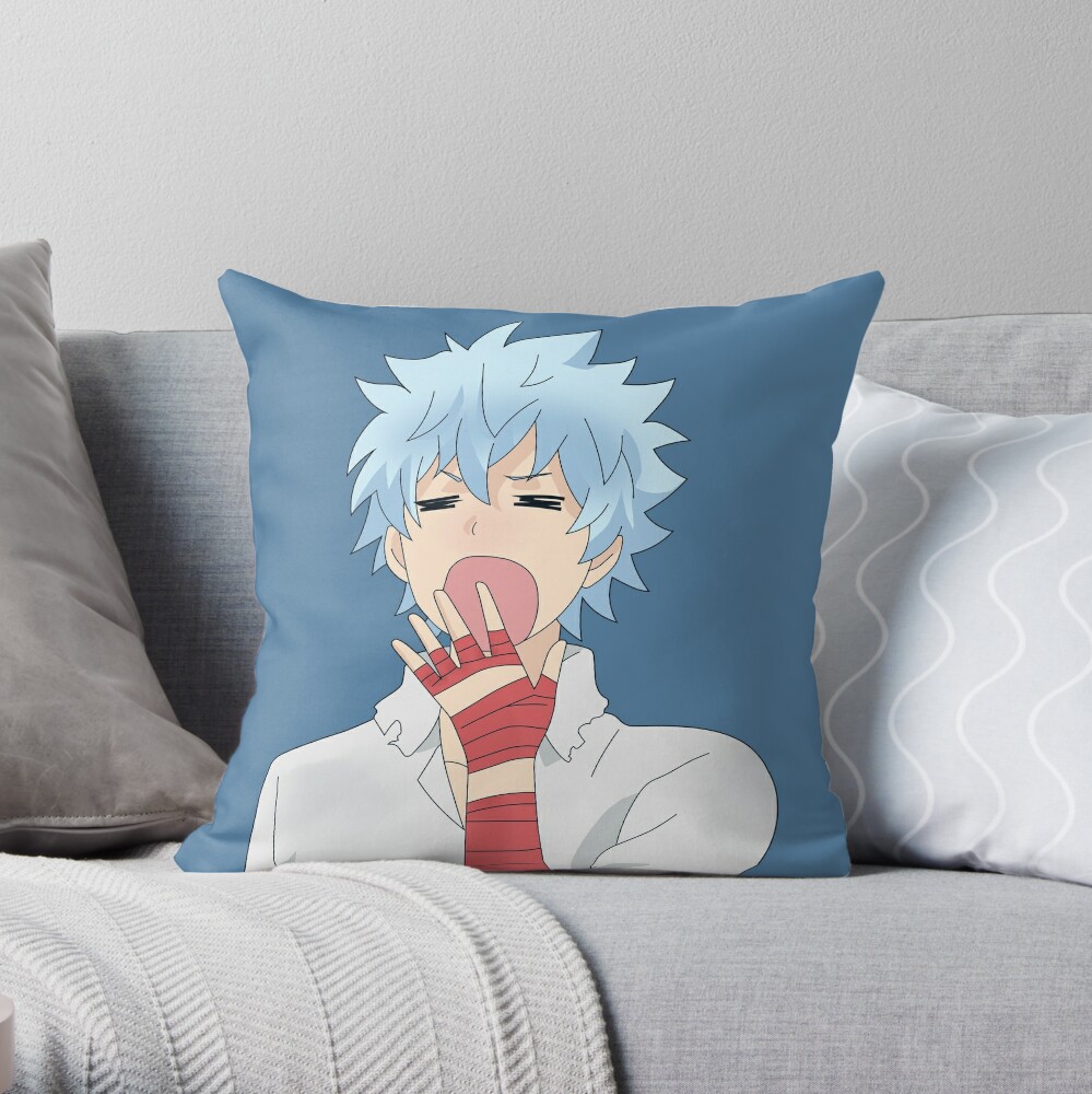 Saiki K Yawning Kaido Throw Pillow