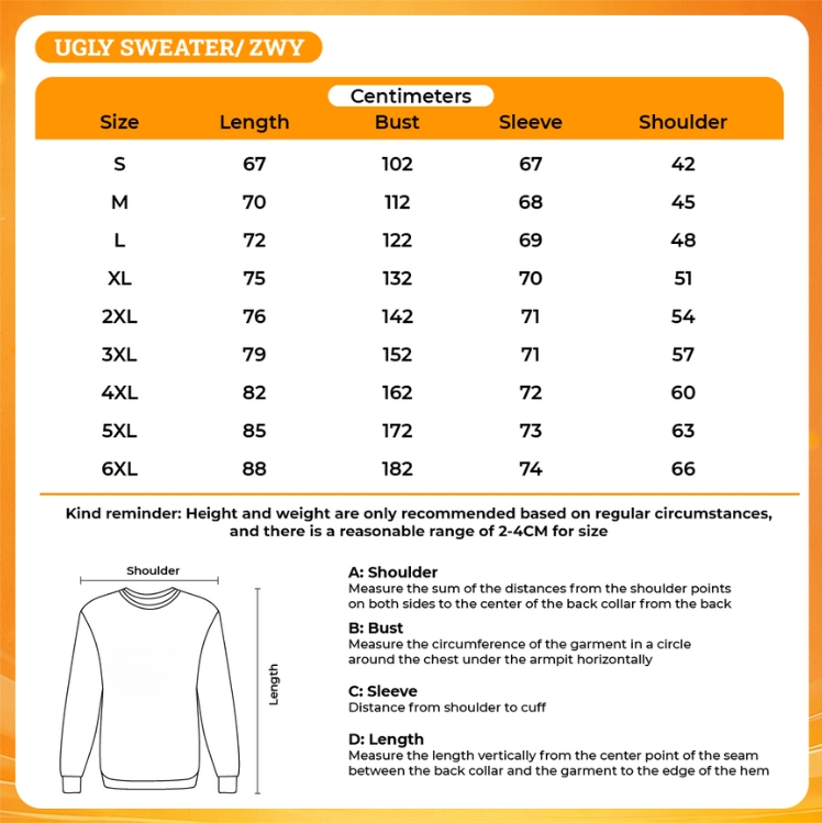 3D UGLY SWEATER - Saiki K Merch